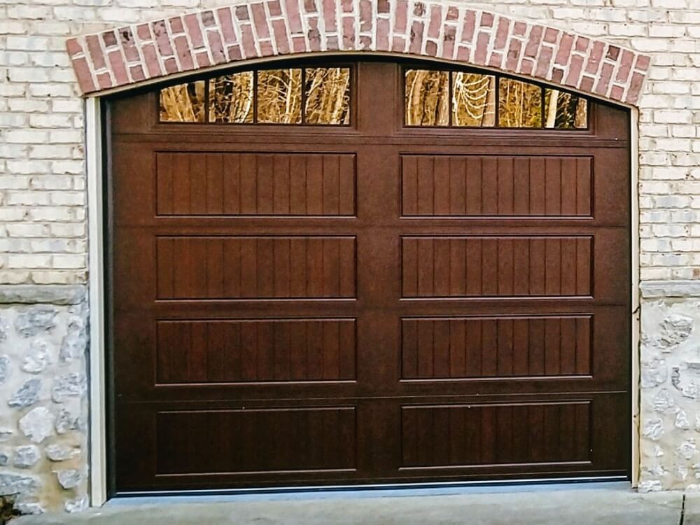 An awesome arched garage door